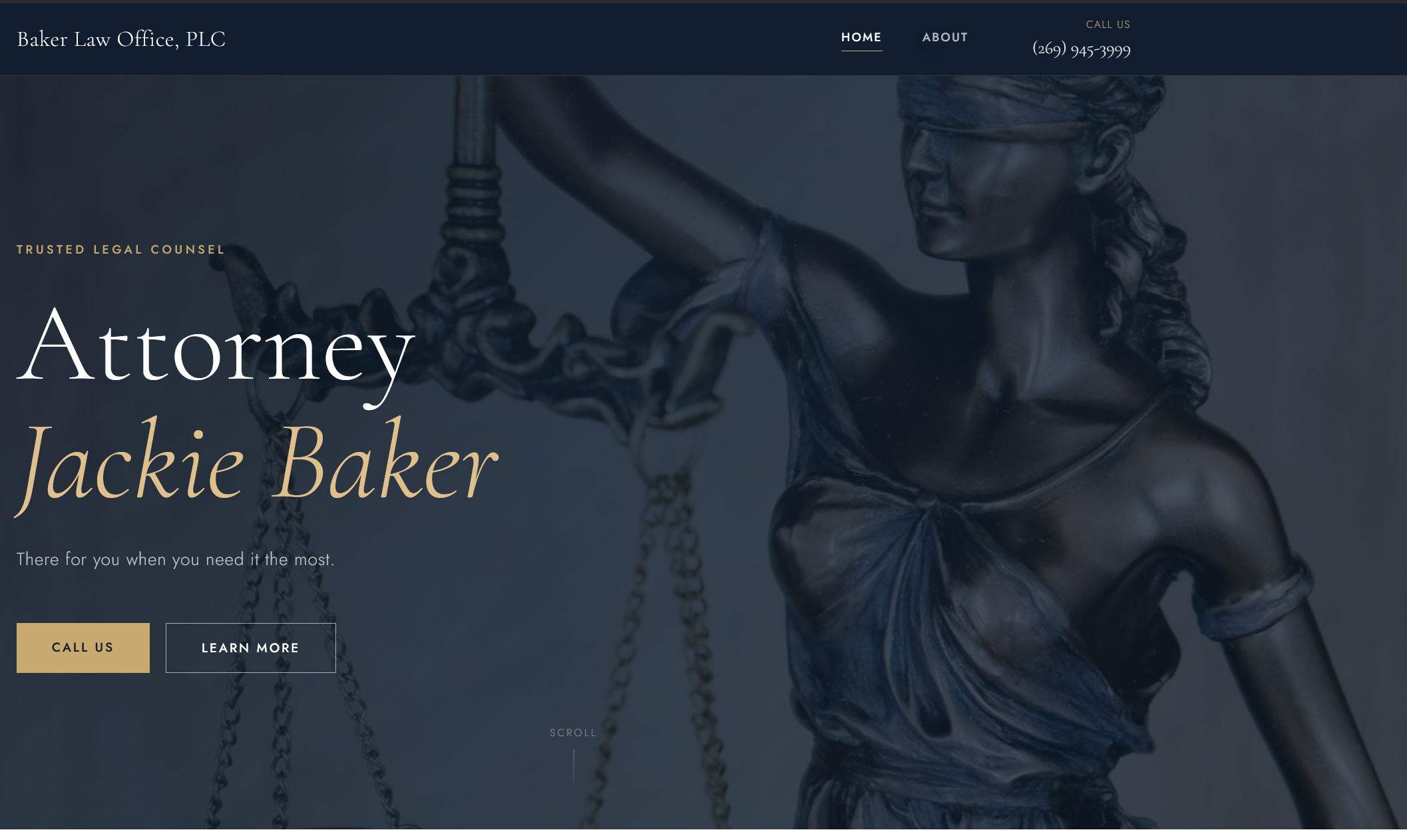 Baker Law Office — screen 1
